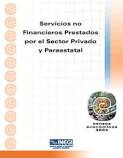 Portada de Servicios no financieros prestados por el sector privado y paraestatal